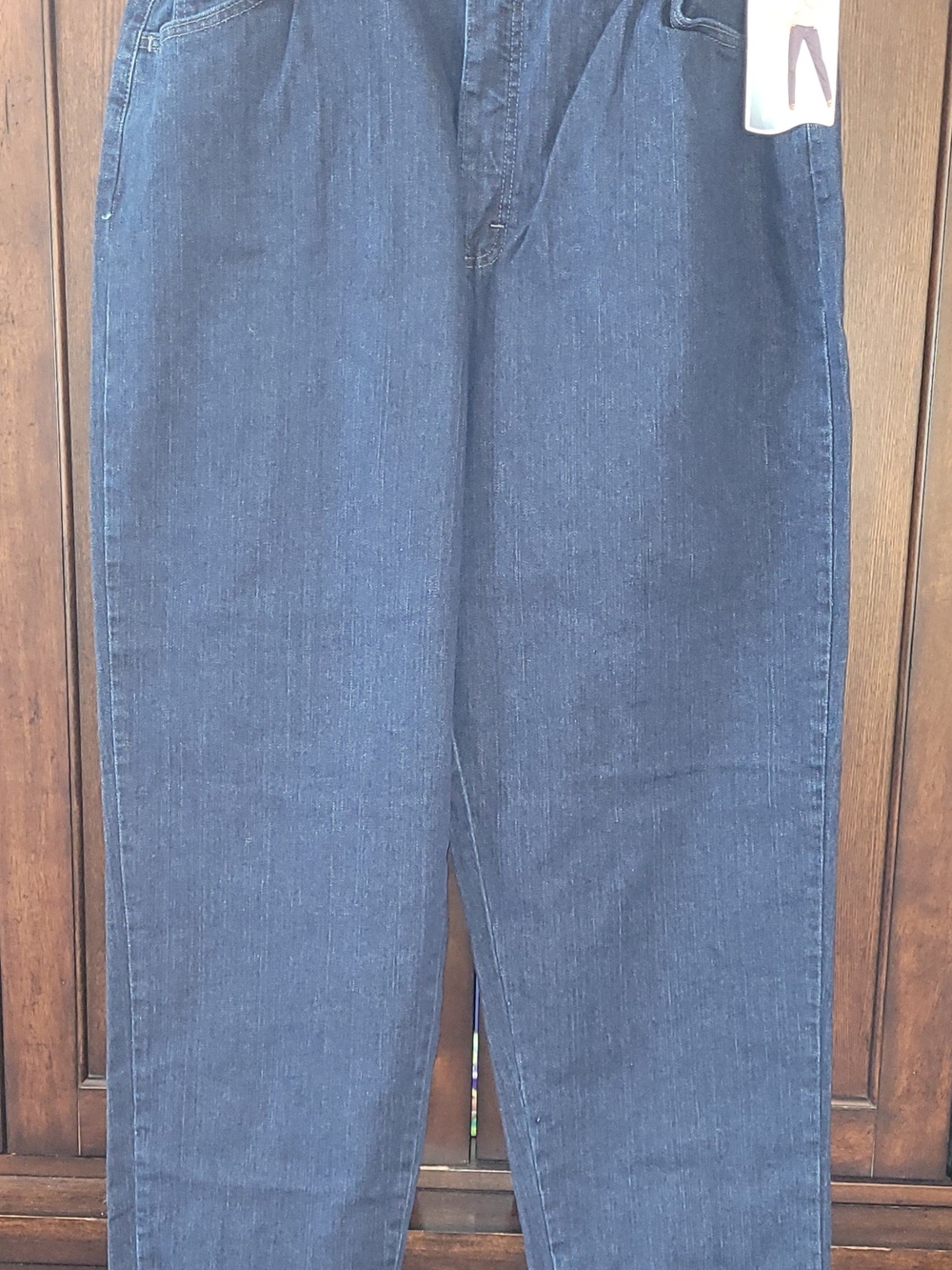 LEE Women's Relaxed-Fit Side Elastic Tapered-Leg Jean SIZE 18 LONG